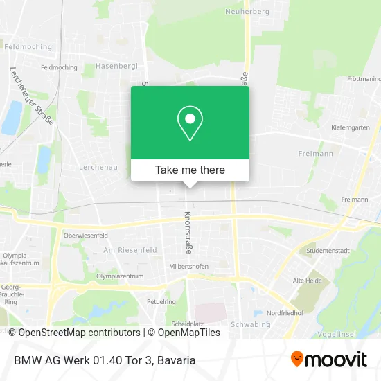 Карта BMW AG Werk 01.40 Tor 3