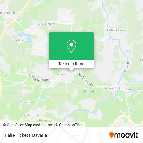 Карта Faire Tickets