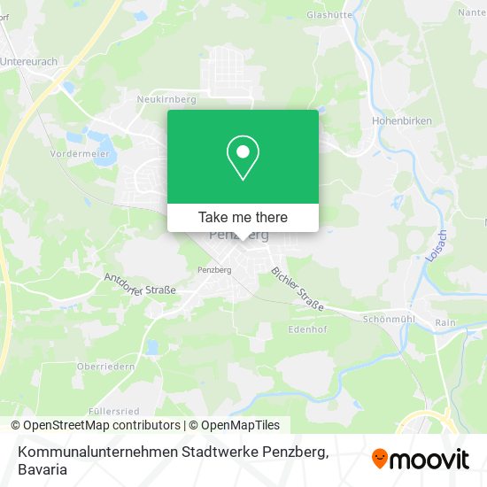 Карта Kommunalunternehmen Stadtwerke Penzberg