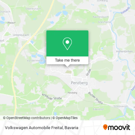 Карта Volkswagen Automobile Freital