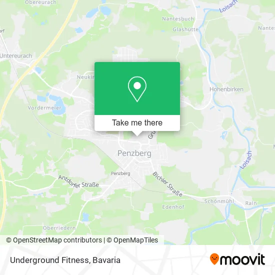 Карта Underground Fitness