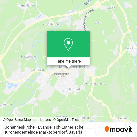 Johanneskirche - Evangelisch-Lutherische Kirchengemeinde Marktoberdorf map