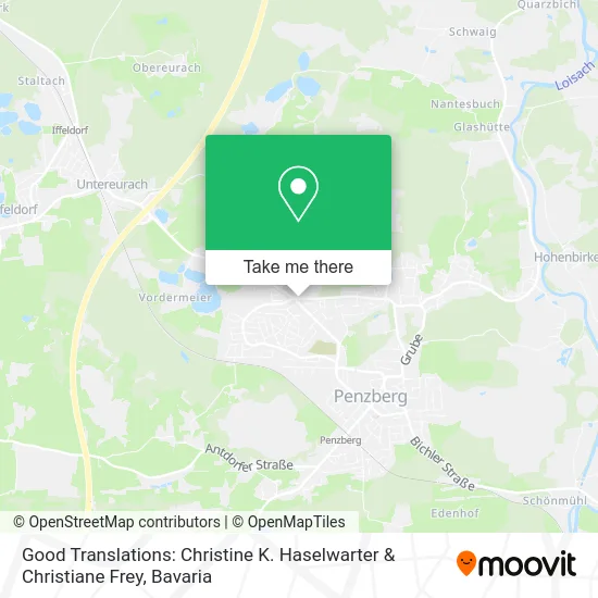 Карта Good Translations: Christine K. Haselwarter & Christiane Frey