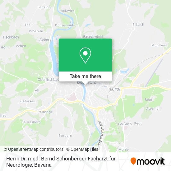 Herrn Dr. med. Bernd Schönberger Facharzt für Neurologie map