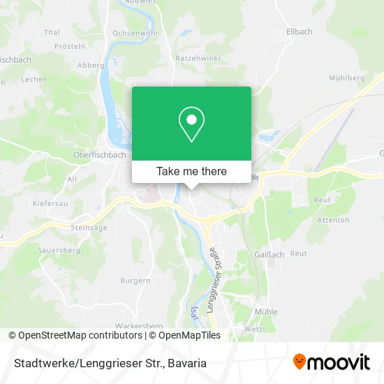 Карта Stadtwerke/Lenggrieser Str.