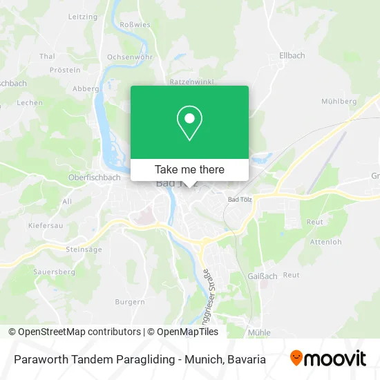 Карта Paraworth Tandem Paragliding - Munich