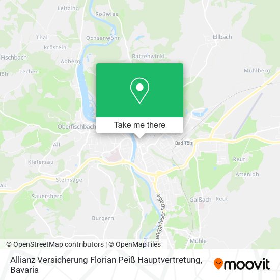 Allianz Versicherung Florian Peiß Hauptvertretung map