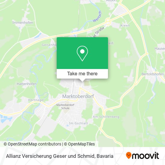 Allianz Versicherung Geser und Schmid map
