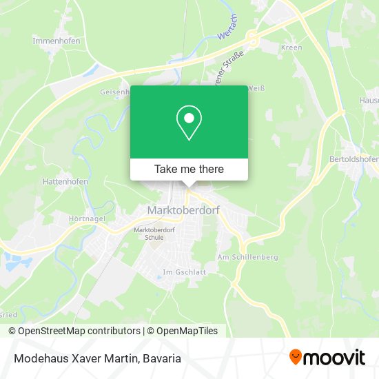 Modehaus Xaver Martin map