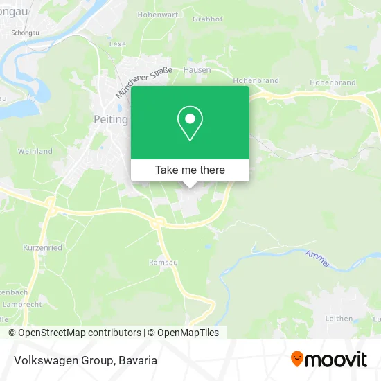 Карта Volkswagen Group