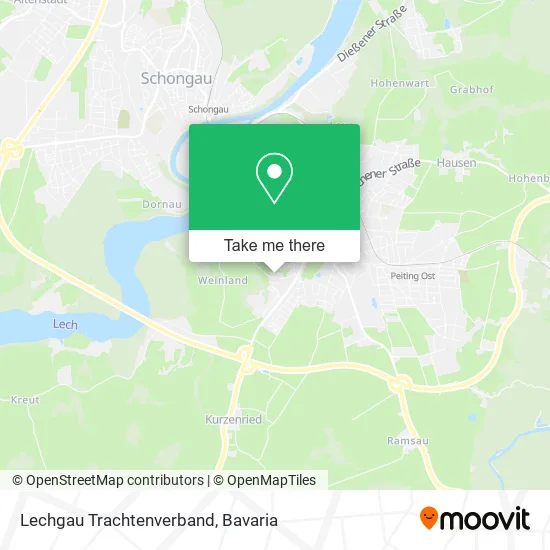 Карта Lechgau Trachtenverband