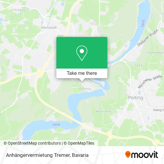 Карта Anhängervermietung Tremer