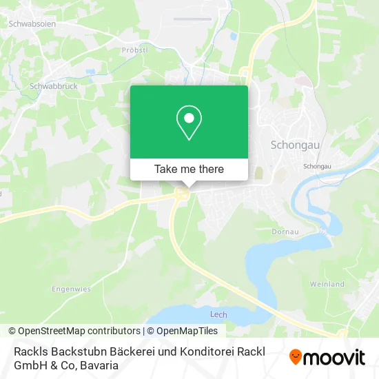 Карта Rackls Backstubn Bäckerei und Konditorei Rackl GmbH & Co