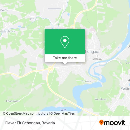 Clever Fit Schongau map