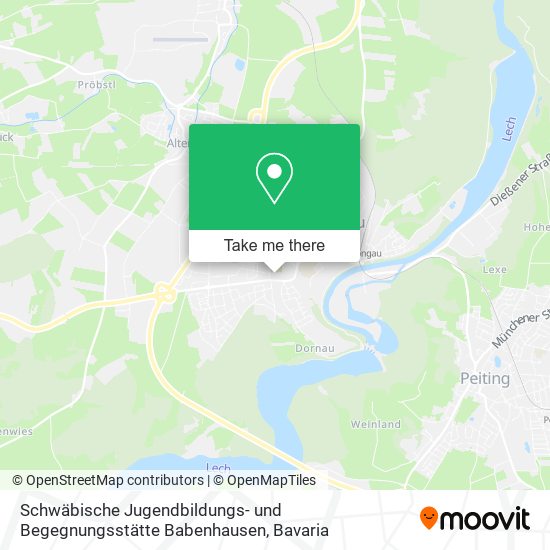 Schwäbische Jugendbildungs- und Begegnungsstätte Babenhausen map