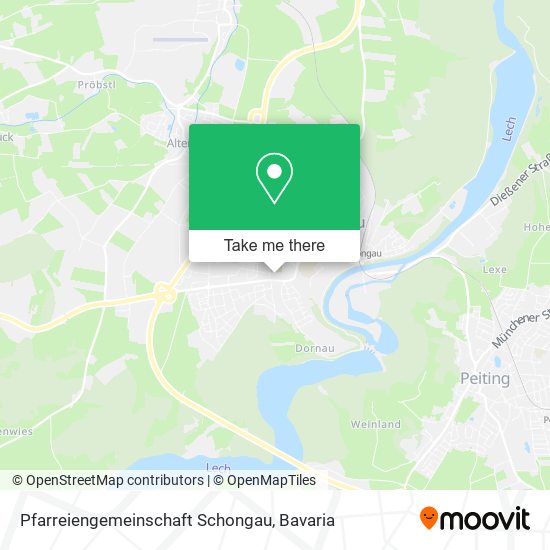 Pfarreiengemeinschaft Schongau map