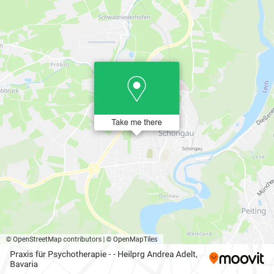 Карта Praxis für Psychotherapie - - Heilprg Andrea Adelt