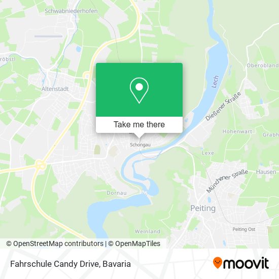 Fahrschule Candy Drive map