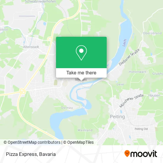Карта Pizza Express