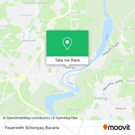 Feuerwehr Schongau map
