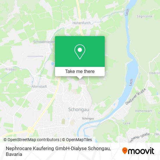 Nephrocare Kaufering GmbH-Dialyse Schongau map