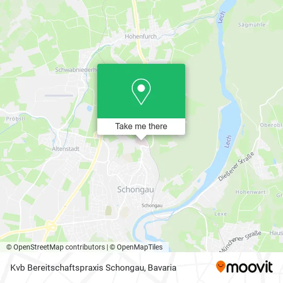 Карта Kvb Bereitschaftspraxis Schongau