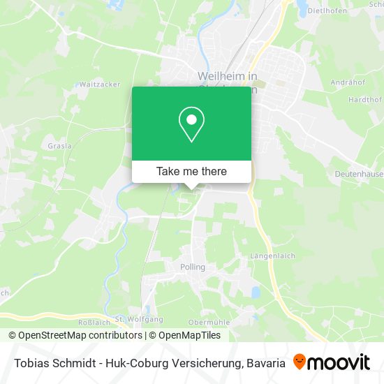 Tobias Schmidt - Huk-Coburg Versicherung map