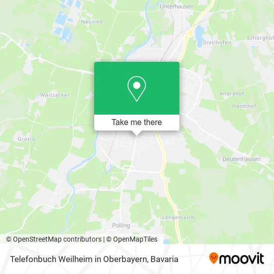 Карта Telefonbuch Weilheim in Oberbayern