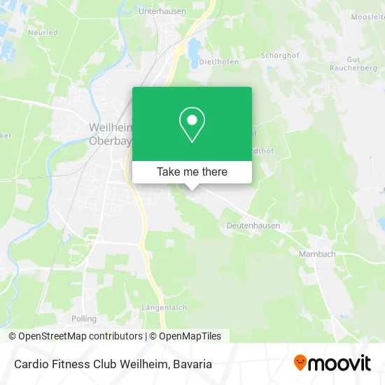 Карта Cardio Fitness Club Weilheim