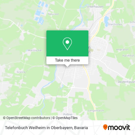 Telefonbuch Weilheim in Oberbayern map