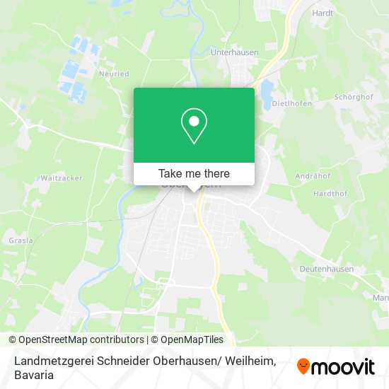 Landmetzgerei Schneider Oberhausen/ Weilheim map
