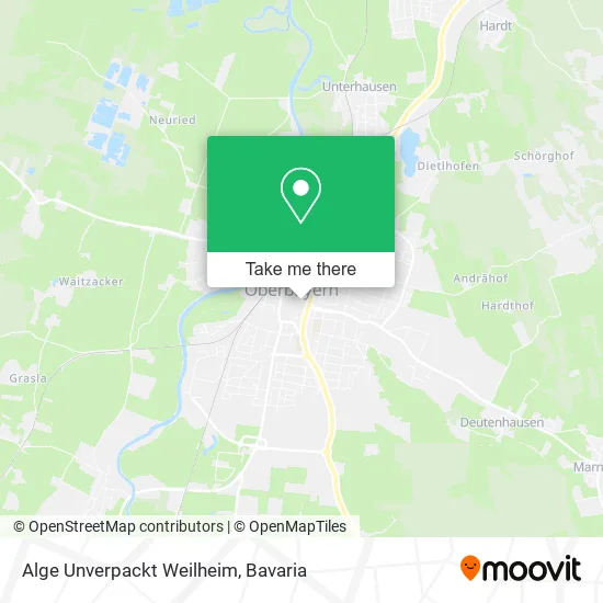Карта Alge Unverpackt Weilheim