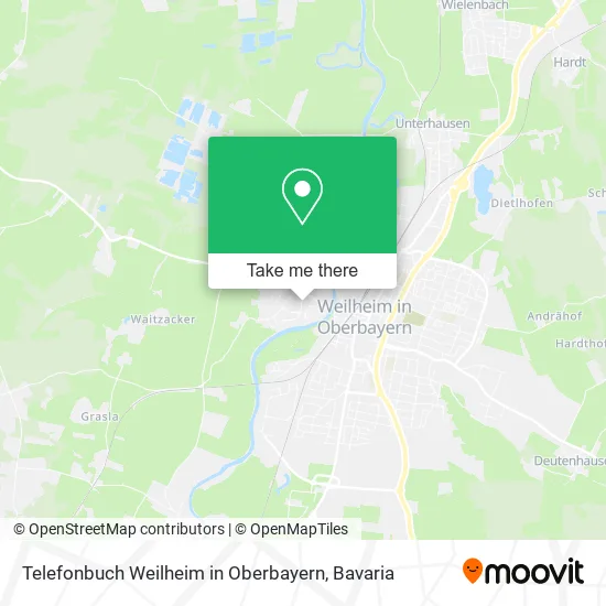 Карта Telefonbuch Weilheim in Oberbayern