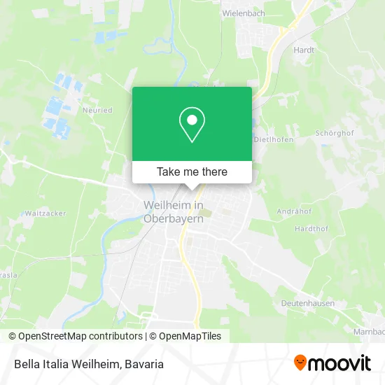 Карта Bella Italia Weilheim