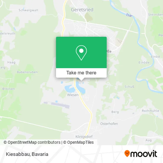 Карта Kiesabbau