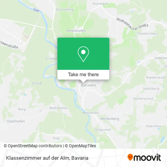 Карта Klassenzimmer auf der Alm