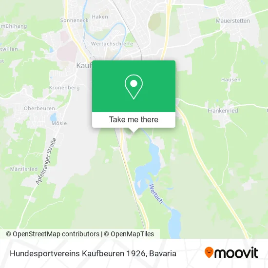 Карта Hundesportvereins Kaufbeuren 1926