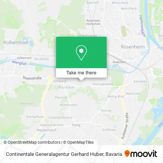 Карта Continentale Generalagentur Gerhard Huber