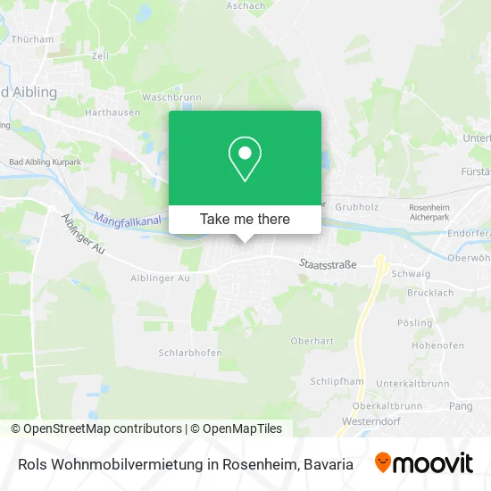 Карта Rols Wohnmobilvermietung in Rosenheim