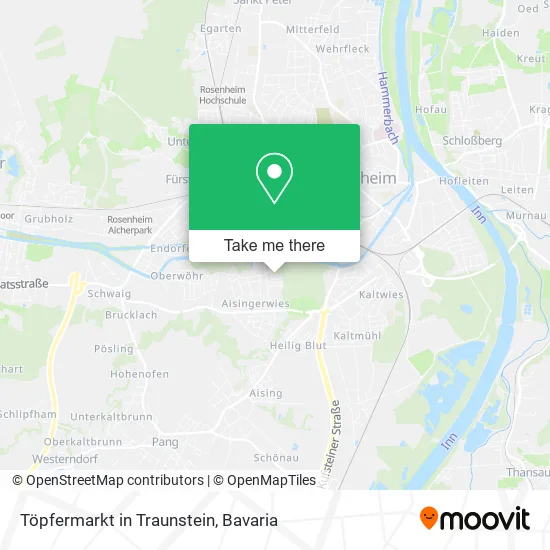 Карта Töpfermarkt in Traunstein
