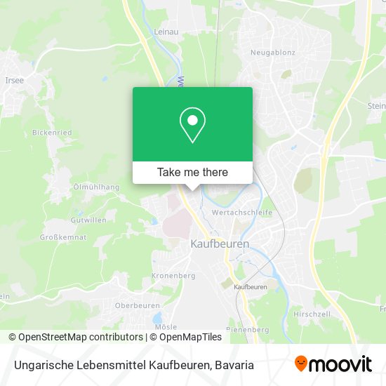 Карта Ungarische Lebensmittel Kaufbeuren