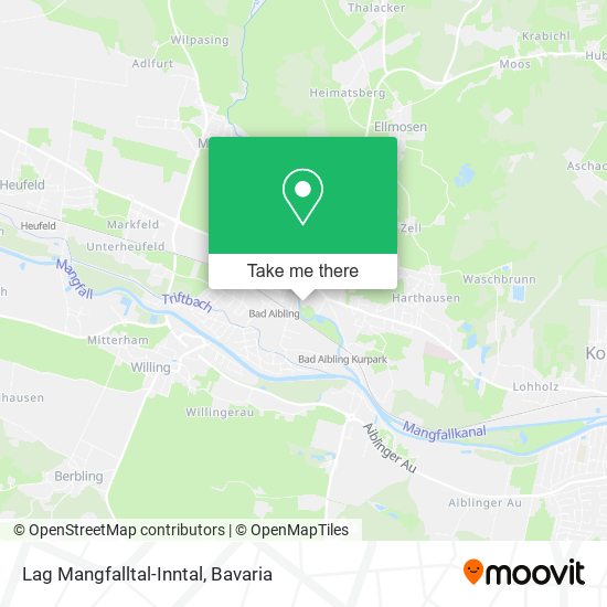 Карта Lag Mangfalltal-Inntal