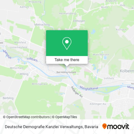 Deutsche Demografie Kanzlei Verwaltungs map