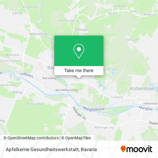 Карта Apfelkerne Gesundheitswerkstatt