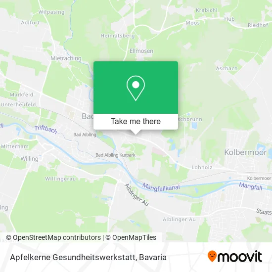 Карта Apfelkerne Gesundheitswerkstatt