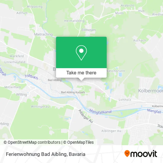 Карта Ferienwohnung Bad Aibling