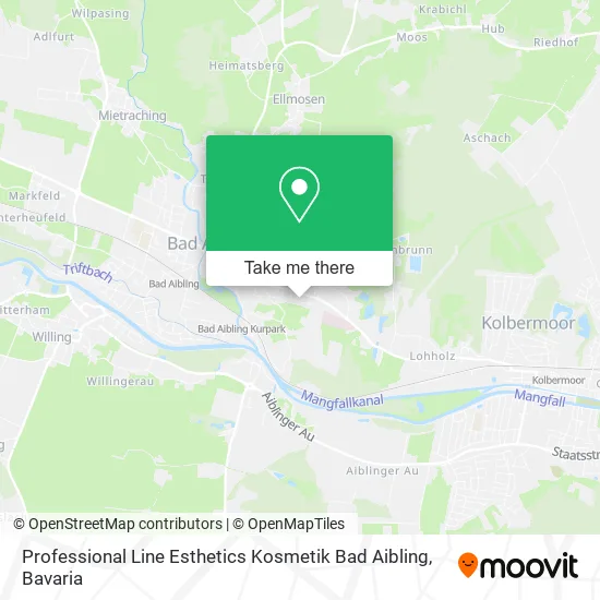 Карта Professional Line Esthetics Kosmetik Bad Aibling