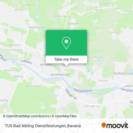TUS Bad Aibling Dienstleistungen map