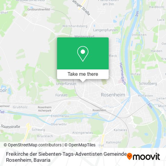 Freikirche der Siebenten-Tags-Adventisten Gemeinde Rosenheim map