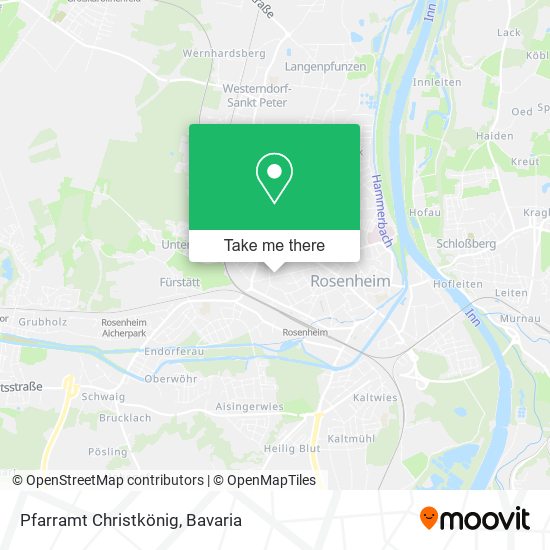 Pfarramt Christkönig map